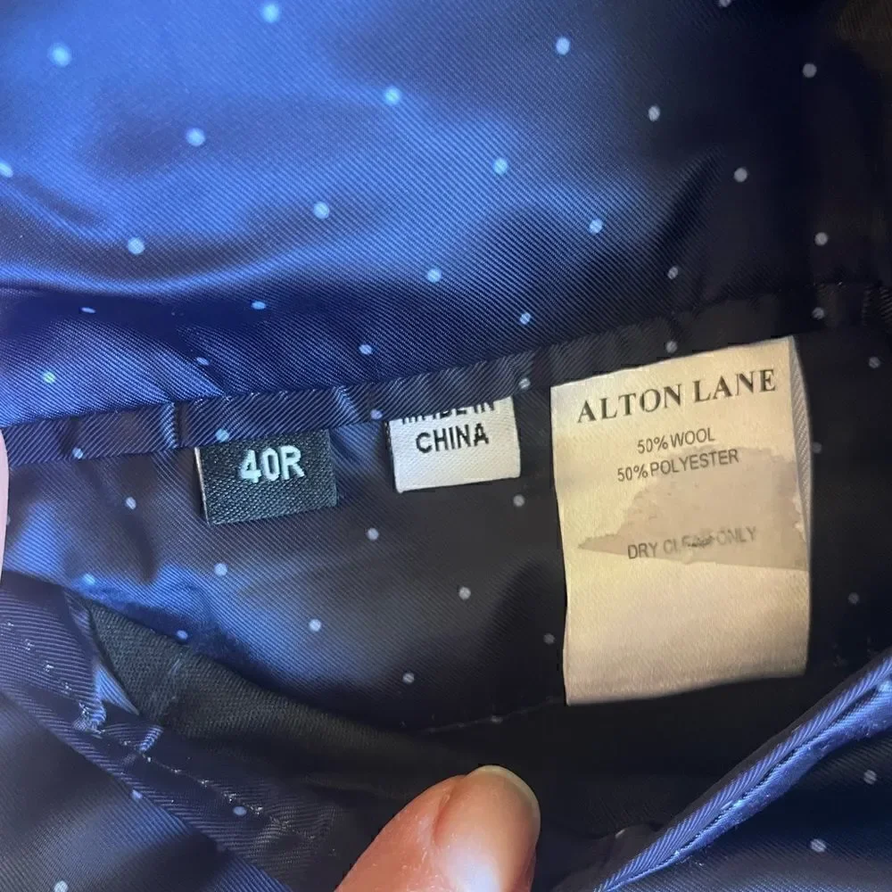 ALTON LANE Tailored Fit Suit Gray Size 40R NWOT